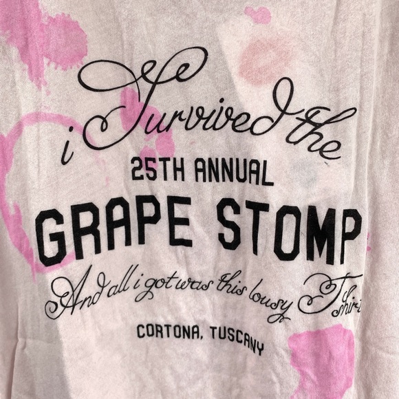 Wildfox Grape Stomp Wine Tee Shirt Pink - Picture 4 of 8
